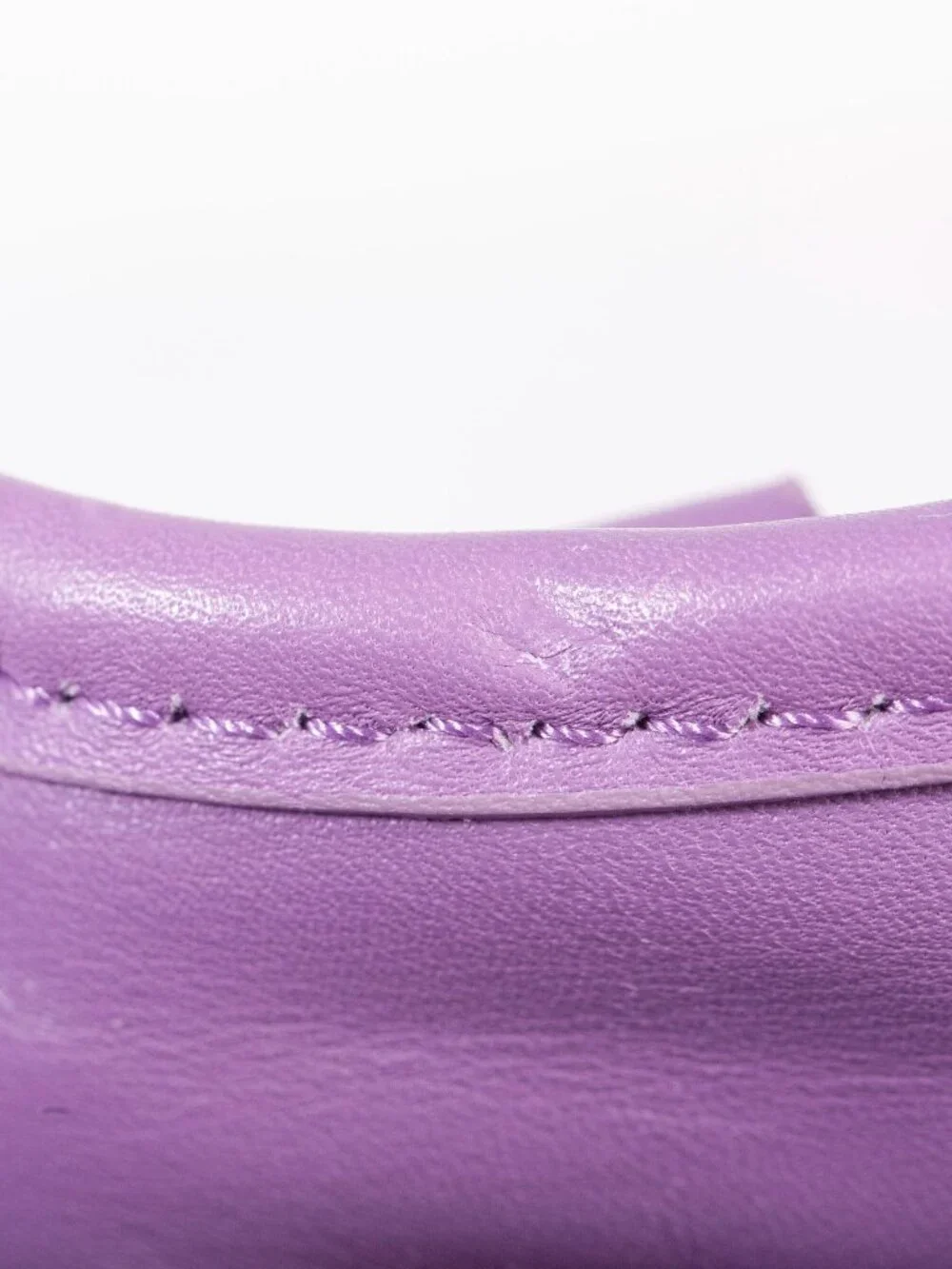 Authentic Christian Dior Light Purple Cannage Quilted Satin Nylon Charming Tote